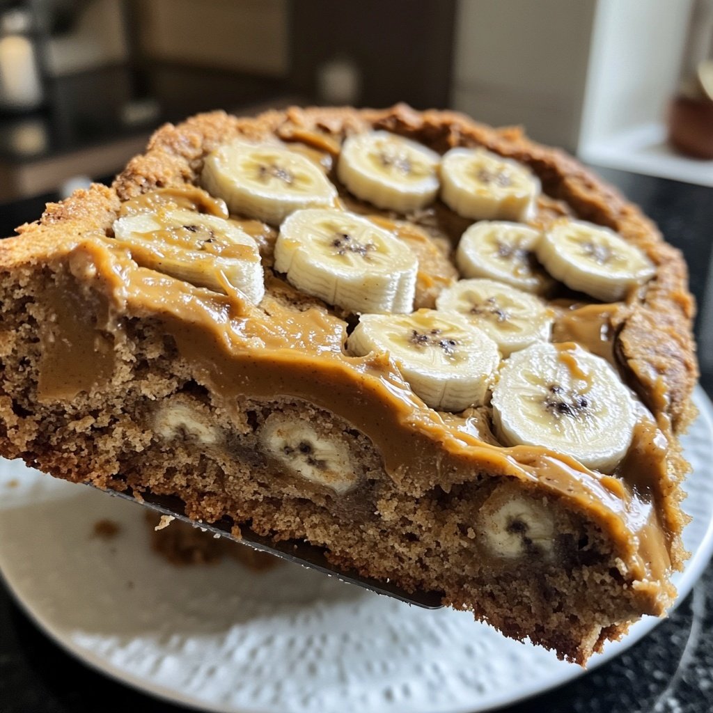 Bananenbrot mit Erdnussbutter