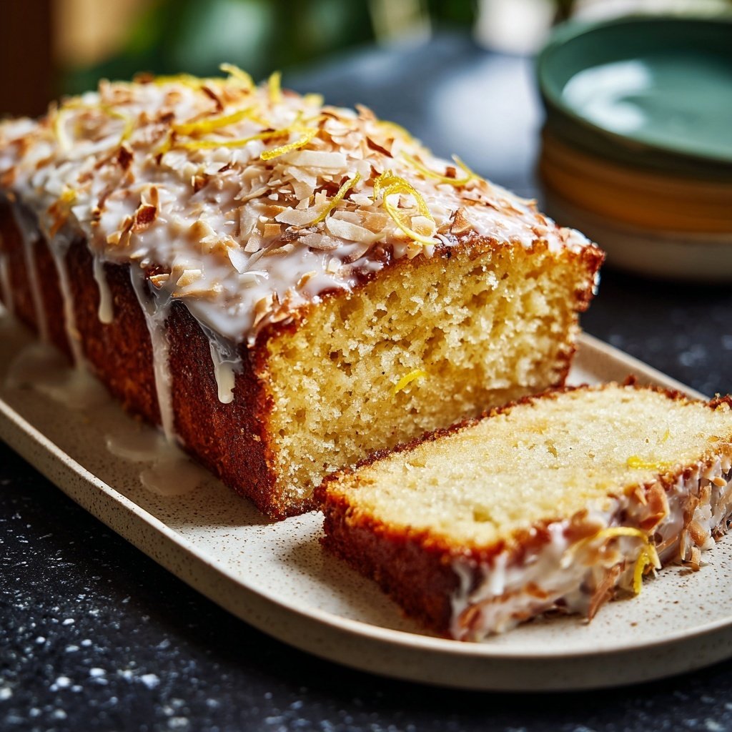 Zitronenkuchen mit Kokosmehl