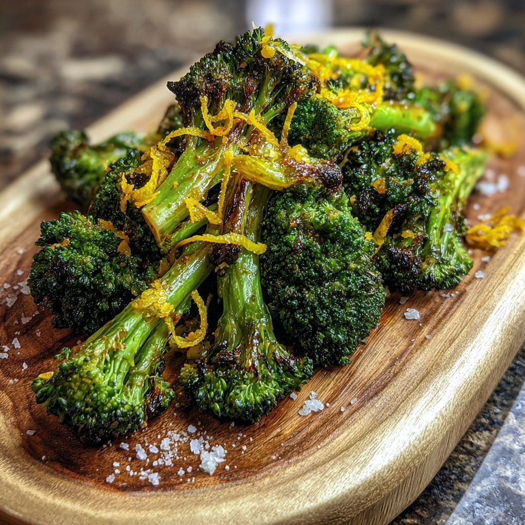 Brokkoli Pfanne Mit Zitronenschale