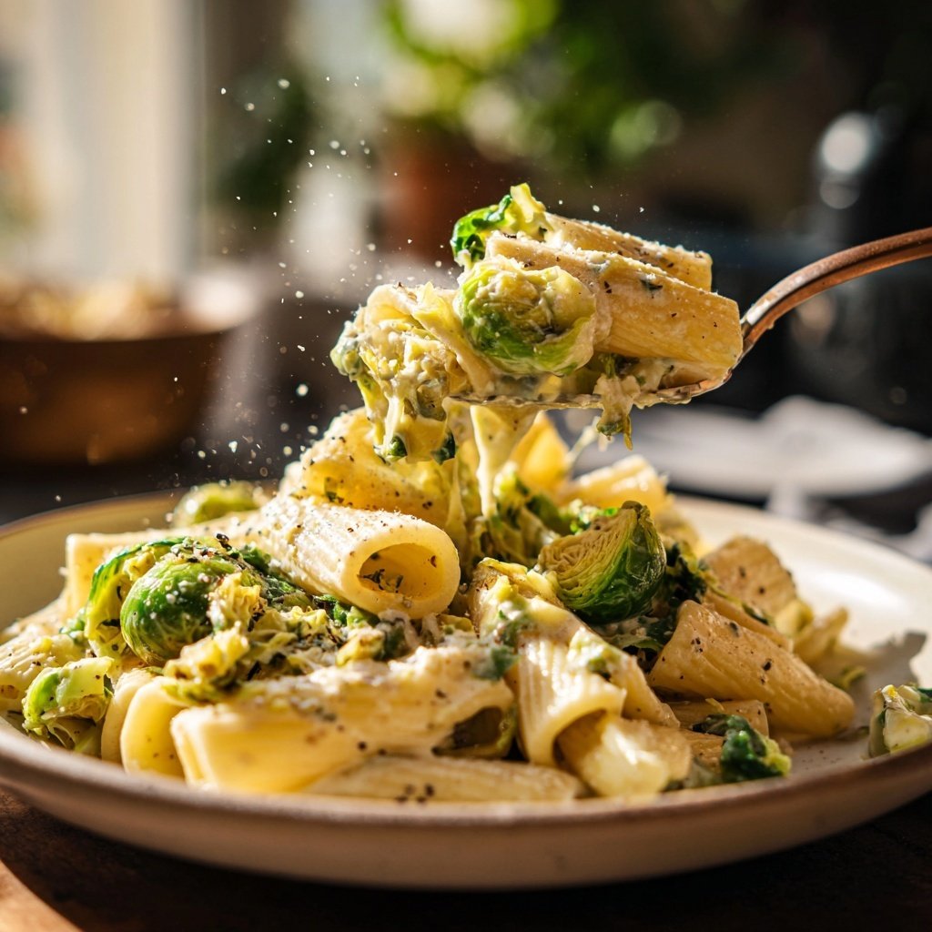 Rigatoni mit Rosenkohl