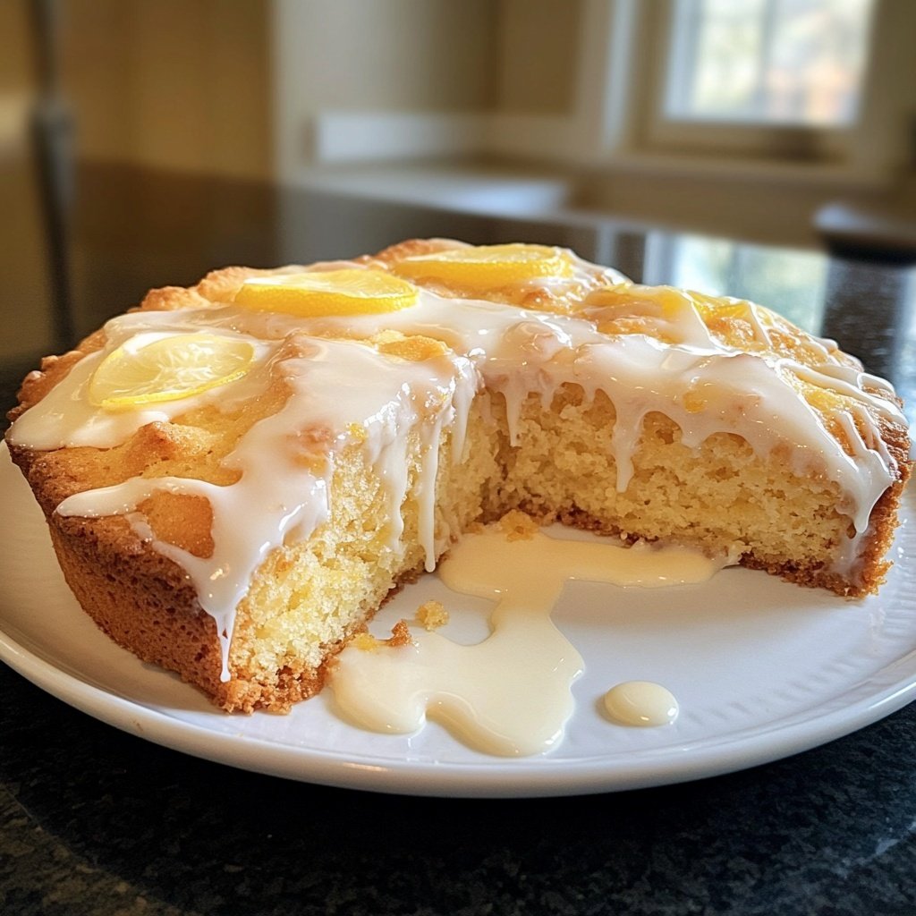 Zitronenkuchen mit Joghurt