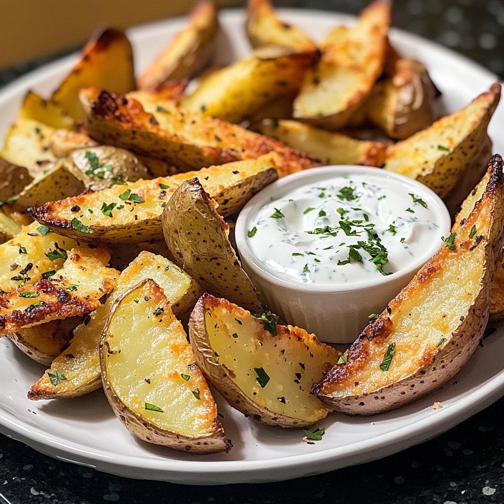 Ofenkartoffeln mit Joghurt-Dip