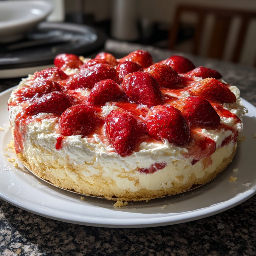 Erdbeerkuchen Mit Schmand