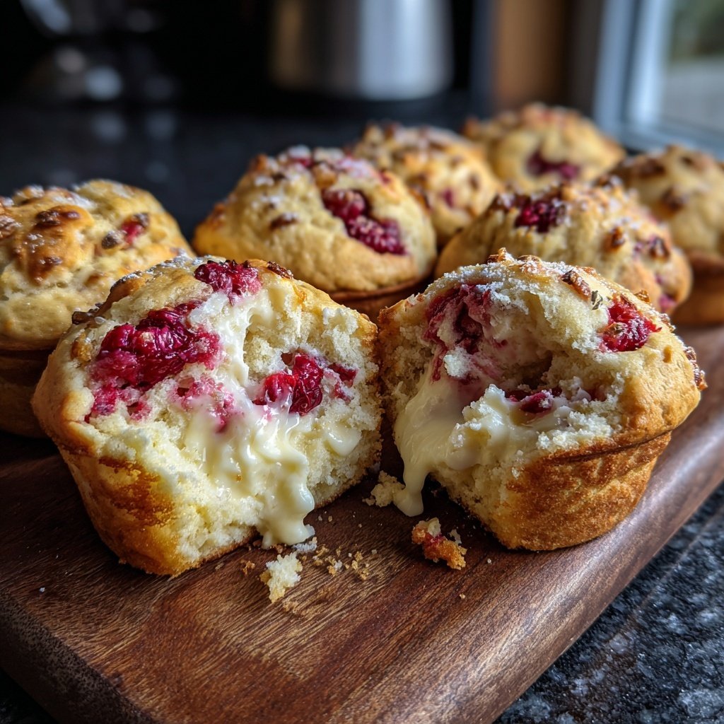 Muffins mit Frischkäsefüllung