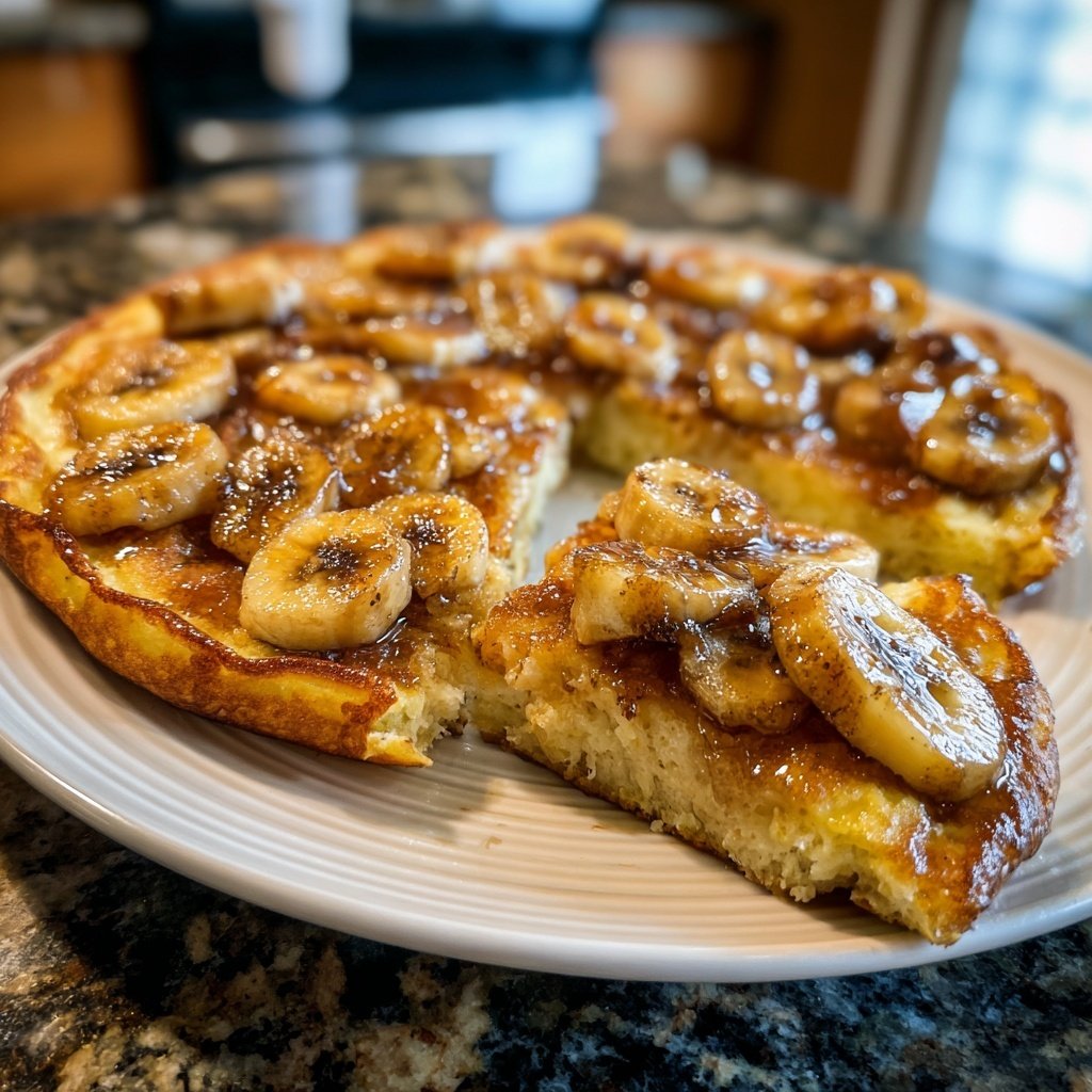 Pfannkuchen mit Banane