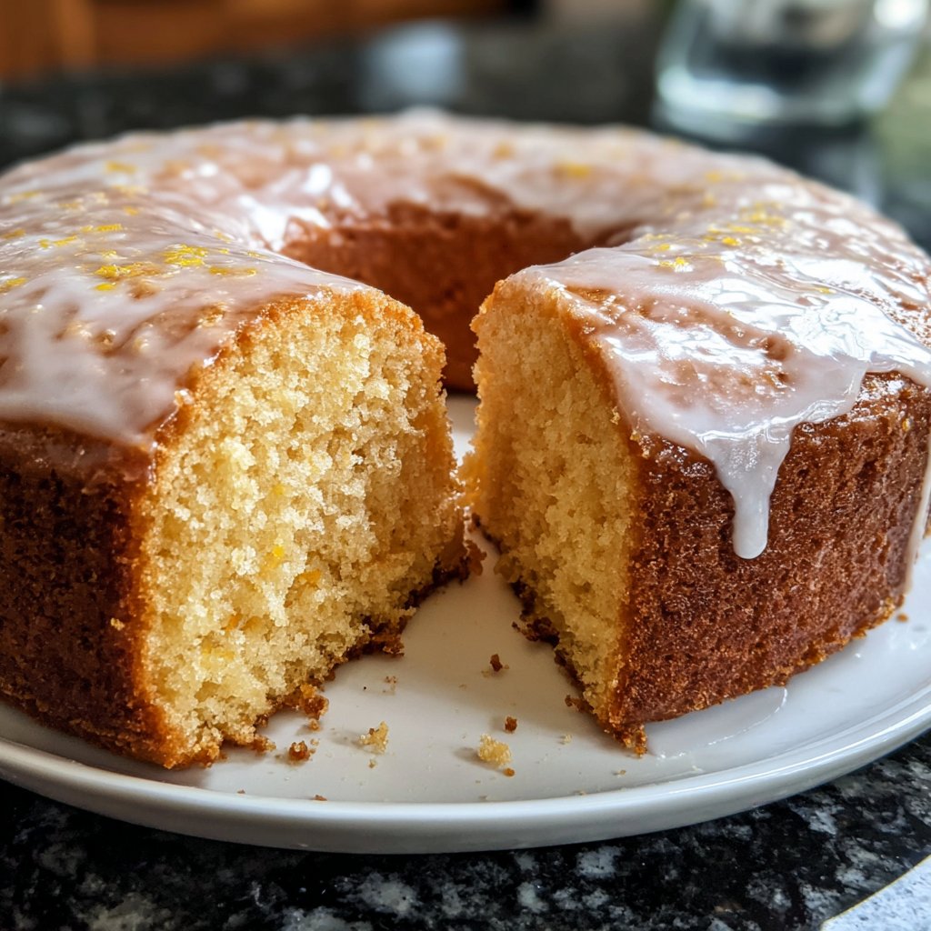 Zitronenkuchen mit Joghurtfüllung